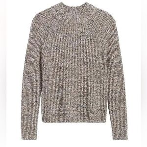 Banana Republic Natural Marbled Mock Neck Sweater Size Large